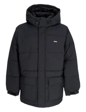 Piumino Uomo Brunswick Puffer Black - OBEY - FashionsVida