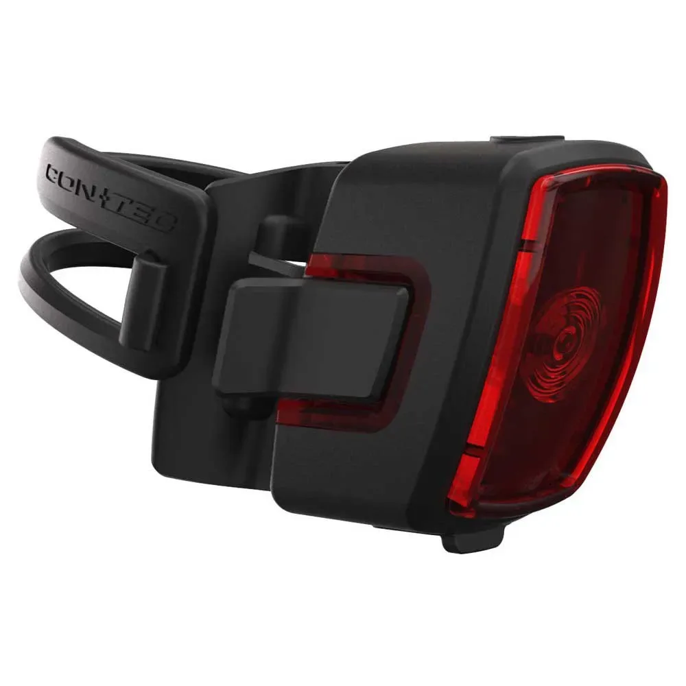 Fanale Posteriore Dlux Micro Xs Stop Black / Red - CONTEC - FashionsVida