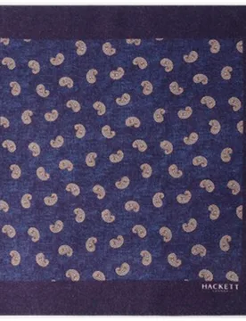 Pañuelo de hombre de lana con patrón paisely - Hackett - FashionsVida