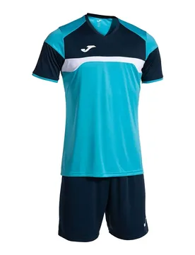 Ensemble à Manches Courtes Danubio Iii Turquoise / Navy 3XL - Joma - FashionsVida