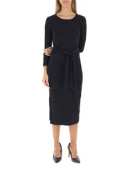 Abito con drappeggio LAUREN NERO M