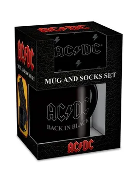 Tasse - Back In Black - Tassen-Socken-Set - Lizenziertes Merchandise! - None - unisex - AC/DC - FashionsVida