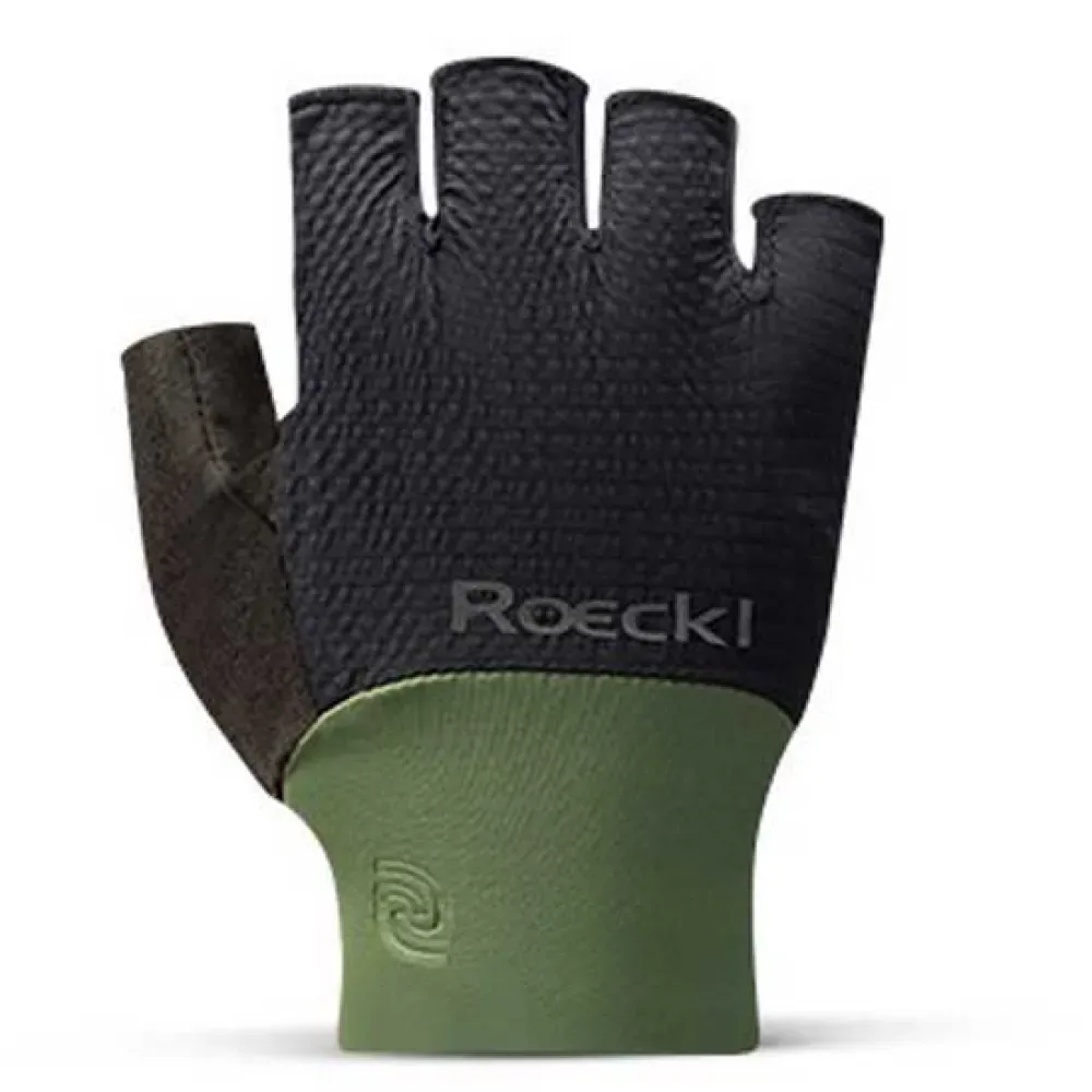 Guanti Corti Brixen Performance Black / Pesto - roeckl - FashionsVida