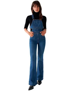Combinaison Sans Manches Glamour Flare Fit Medium Wash 30 - Salsa Jeans - FashionsVida