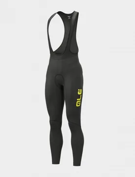 Calzamaglia invernale ciclismo SOLID WINTER nero-giallo fluo 2025 - ALE' - FashionsVida