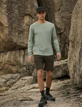 Camiseta de manga larga de montaña de hombre - Mountain PRO - FashionsVida