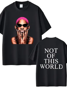 Hot Sale The Worm Dennis Rodman Not of This World T-shirt Men Women Fashion Hip Hop Oversized T Shirts Male Rock Retro Tshirt - Aliexpress - FashionsVida