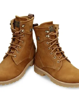Botas militares en piel con forro de piel - Panama Jack - FashionsVida