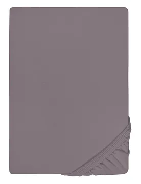 Jersey-Elastic-Boxspring-Spannbetttuch silber/grau, 1x 180x200 cm - 200x220 cm - Biberna - FashionsVida