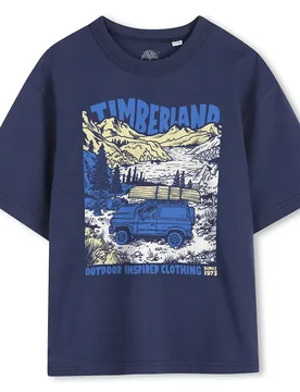 Maglietta A Maniche Corte T60795 Slate Blue 6 Anni - Timberland - FashionsVida