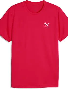Illustrative Graphic Short Sleeve T-shirt Ultra Red M Men - Puma - FashionsVida