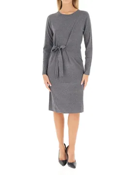 Abito con drappeggio GRIGIO S - Kocca - FashionsVida