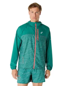 Fujitrail Packable Windbreaker Jacket Rainy Lake / Birch XL Men - Asics - FashionsVida