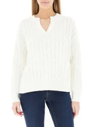Maglione a trecce AVORIO S