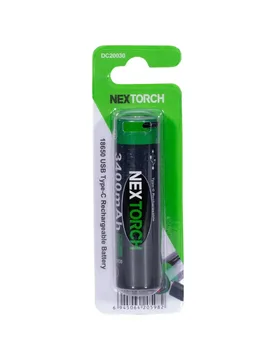 Akku 18650 USB Li-Ion 3.6V 3.400 mAh Default Title adult - Nextorch - FashionsVida
