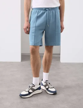 Regular Fit Elasticated Waist Shorts Light Blue male - Autograph - FashionsVida