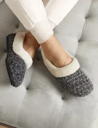 Faux Fur Lined Slippers Grey female