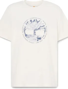 Camiseta de manga corta de hombre logo frontal regular fit - Timberland - FashionsVida