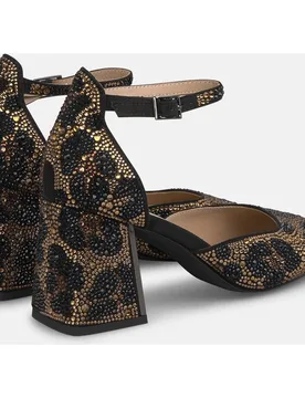 Zapatos de salón de mujer de pedrería y puntera redondeada - Alma en Pena - FashionsVida