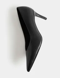 Stiletto Heel Pointed Court Shoes Black female