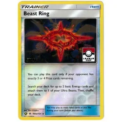 Pokemon SM Forbidden Light 102a/131 Beast Ring (League Promo Alternative Art STAFF)