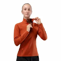 Rash Guard Manches Longues Motion 1/4 Zip Red Earth L
