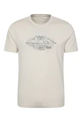 Snowdon Mens Short-Sleeved T-Shirt - Off White