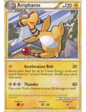Pokemon HeartGold & SoulSilver 14/123 Ampharos - Pokémon - FashionsVida