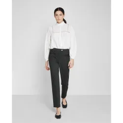 Pantalones rectos de mujer estampados con bolsillos