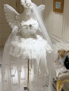 A light luxury wedding dress for the anniversary with romantic atmosphere of white moonlight - Aliexpress - FashionsVida