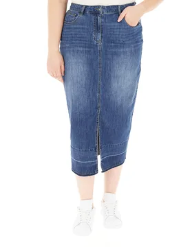 Gonna jeans midi BLU 37 - LUISA VIOLA - FashionsVida