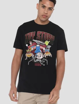 Unisex Toy Story Sid'S Toys Rock T-Shirt, Black Size: 4XL - Black - Size: 4XL - Disney - FashionsVida