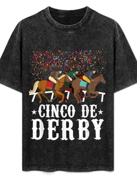 Cinco De Derby Kentucky Horse Race TShirt Funny Mexican T-Shirt Breathable Workout Short Sleeve Top - Aliexpress - FashionsVida