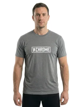 T-shirt à Manches Courtes Horizontal Border - Chrome - FashionsVida