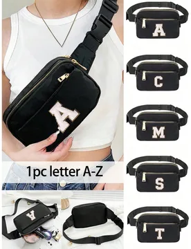Este bolso de pecho duradero e impermeable viene con una correa ajustable, lo que le permite usarlo cruzado o alrededor de la cintura. Con un estilo d - Shein - FashionsVida