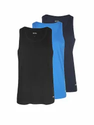 Top confezione da 3 open miscellaneous nero S