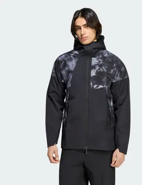 Giacca Terrex Xperior 2.5 Layer Hybrid PRIMEKNIT Spray Dye CLIMAPROOF L Black - Adidas - FashionsVida