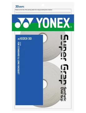 Wet Super Grap Ac102ex Tennis Overgrip 30 Units White One Size - Yonex - FashionsVida