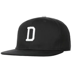 D Letter Snapback Cap - black - Size: One Size