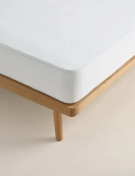 Terry Waterproof Mattress Protector White - Sleep Solutions - FashionsVida
