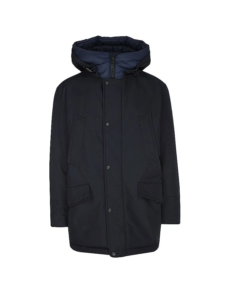 Boss Parka OSIASS blu 48 - BOSS - FashionsVida
