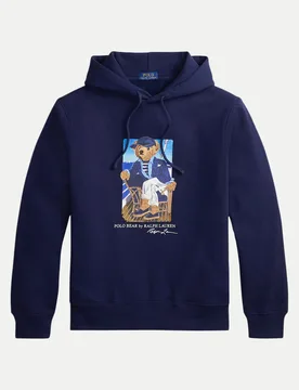 Polo Hoodie mit Polo Bear Grafik Blau S - Ralph Lauren - FashionsVida