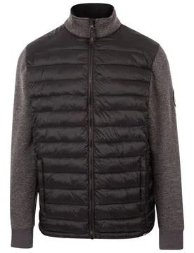 Mens Warner Padded Jacket (Black) - Size Medium - Trespass - FashionsVida