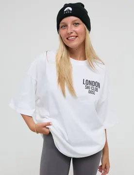 London Ski Club Unisex Oversize T-Shirt - Oosc - FashionsVida