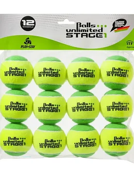 Stage 1 Tennis Balls Bag 12 Units Yellow / Yellow One Size - Balls Unlimited - FashionsVida