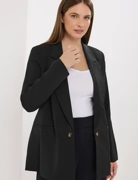 Women's Tailored Blazer in Black Size: 10 - Black - Size: 10 - Star by Julien Macdonald - FashionsVida