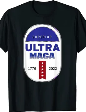 Ultra MAGA T-Shirt Men's 100% Cotton Casual T-shirts Loose Top Size S-3XL - Aliexpress - FashionsVida