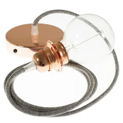 Cables Lampe Suspendue Pendel Pour Abat-jour Rn02 50 Cm Grey / Copper One Size
