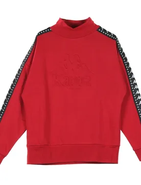 Felpa Girocollo Uomo Authentic Alef Red/black/white - Kappa - FashionsVida