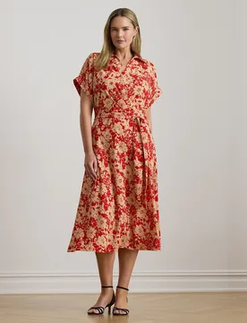 Vestido camisero estampado - Lauren Ralph Lauren Woman - FashionsVida